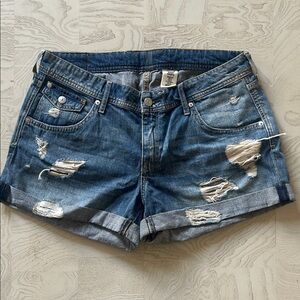 H&M Distressed Denim Women Shorts